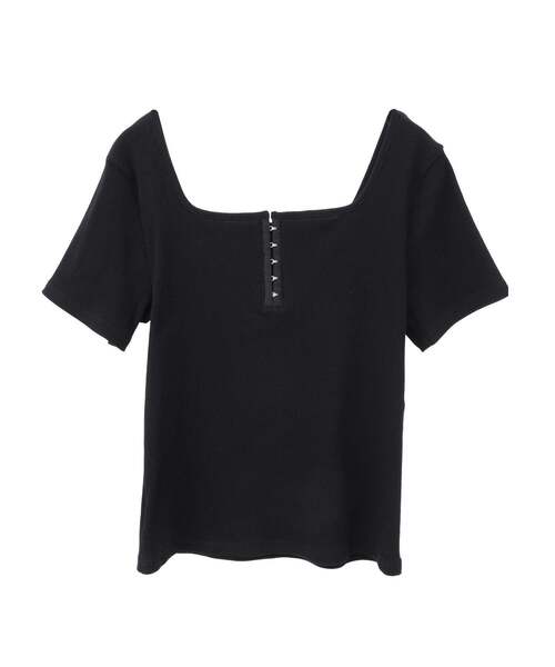 SOFFITTO（ソフィット）の「前後2WAYスクエアネックカットソー（Tシャツ/カットソー・レディース・ホワイト/ブラック・FREE）」の22枚目の写真