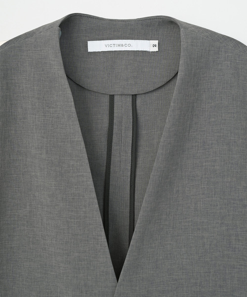 VICTIM（ヴィクティム）の「VICTIM ヴィクティム / GILET VEST 速乾撥水ジレベスト / VTM-25-O-005（ベスト・メンズ・ブラック/グレー・1/2）」の12枚目の写真