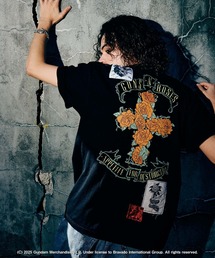 glamb（グラム）の「GUNS N’ ROSES Cross T-Shirt / ガンズアンドローゼスクロスＴシャツ（Tシャツ/カットソー）」