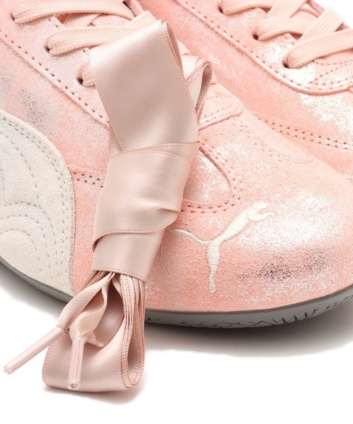 PUMA(プーマ)の「PUMA SPEEDCAT OG FORMULA PINK ATMOS / プーマ スピードキャット OG フォーミュラ ピンク アトモス 【SP】(スニーカー・レディース・ピンク・22.5cm/25.0cm/24.0cm/23.0cm/24.5cm/23.5cm)」の2枚目の写真