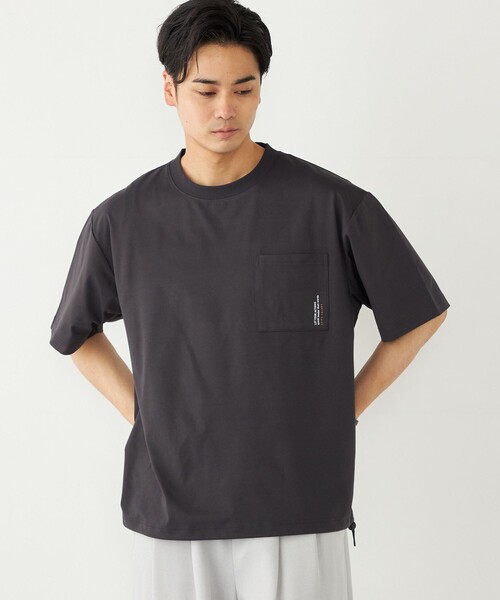 SHIPS Colors(シップス カラーズ)の「SHIPS Colors:〈紫外線防止・遮熱・速乾〉ラッシュガード Tシャツ◇(Tシャツ/カットソー・メンズ・ライトホワイト/ダークグレー/ブラック/グレー・MEDIUM/LARGE/X-LARGE)」の4枚目の写真