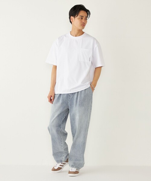 SHIPS Colors(シップス カラーズ)の「SHIPS Colors:〈紫外線防止・遮熱・速乾〉ラッシュガード Tシャツ◇(Tシャツ/カットソー・メンズ・ライトホワイト/ダークグレー/ブラック/グレー・MEDIUM/LARGE/X-LARGE)」の6枚目の写真
