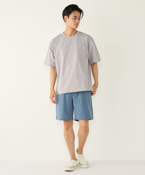 SHIPS Colors(シップス カラーズ)の「SHIPS Colors:〈紫外線防止・遮熱・速乾〉ラッシュガード Tシャツ◇(Tシャツ/カットソー・メンズ・ライトホワイト/ダークグレー/ブラック/グレー・MEDIUM/LARGE/X-LARGE)」の7枚目の写真