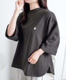 【ビバリーヒルズポロクラブ】ミニ裏毛ロールアップワイドTシャツ
