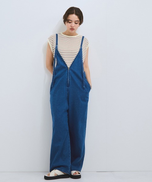 VICKY(ビッキー)の「マルチボーダーニットベスト≪手洗い可能≫(ニット/セーター・レディース・アイボリー/グレー系その他・M)」の16枚目の写真