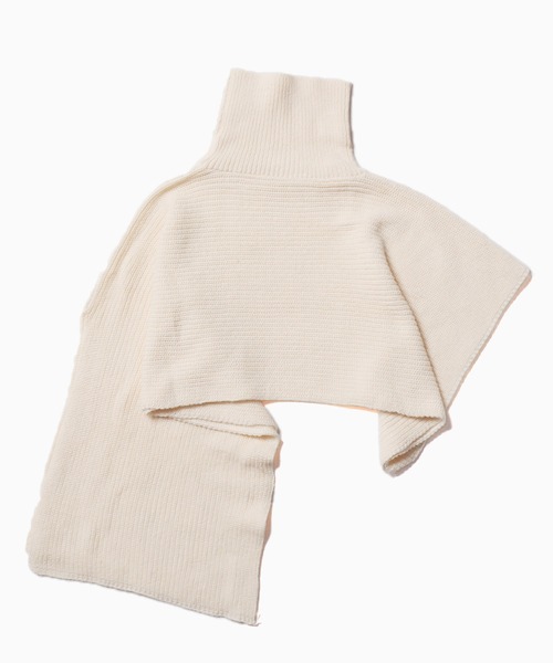 セール】△TURTLENECK PONCHO/タートルネック ポンチョ ニット