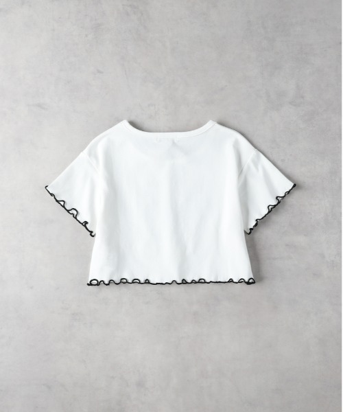 Right-on（ライトオン）の「【VIVIAN BLUE】リボンレース風プリントＴシャツ（Tシャツ/カットソー・キッズ・ホワイト/ブラック・130/140/150/160）」の3枚目の写真