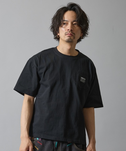 SIDEWAY STANCE（サイドウェイスタンス）の「【SIDEWAY STANCE】オーバル ワッペン ポケット 半袖T（Tシャツ/カットソー・メンズ・ブラック/ホワイト/ブラック系/ホワイト系・X-LARGE/LARGE/MEDIUM/SMALL）」の20枚目の写真