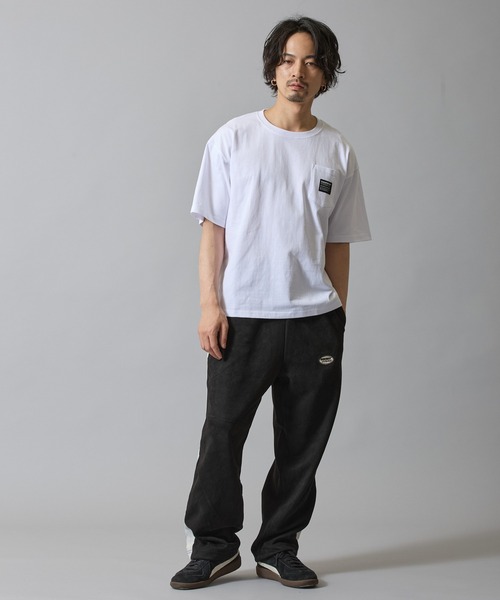 SIDEWAY STANCE（サイドウェイスタンス）の「【SIDEWAY STANCE】オーバル ワッペン ポケット 半袖T（Tシャツ/カットソー・メンズ・ブラック/ホワイト/ブラック系/ホワイト系・X-LARGE/LARGE/MEDIUM/SMALL）」の10枚目の写真