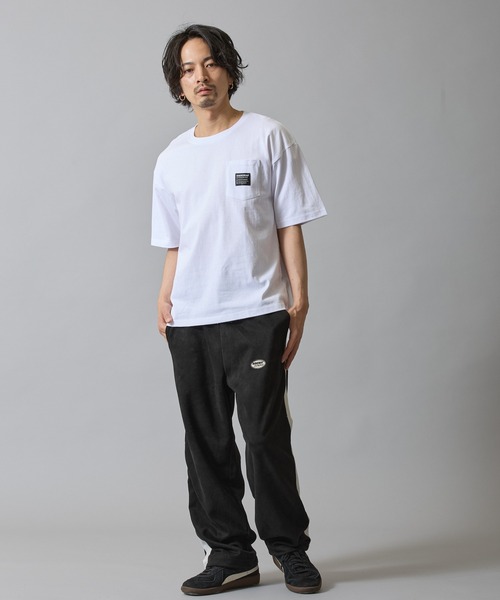 SIDEWAY STANCE（サイドウェイスタンス）の「【SIDEWAY STANCE】オーバル ワッペン ポケット 半袖T（Tシャツ/カットソー・メンズ・ブラック/ホワイト/ブラック系/ホワイト系・X-LARGE/LARGE/MEDIUM/SMALL）」の11枚目の写真