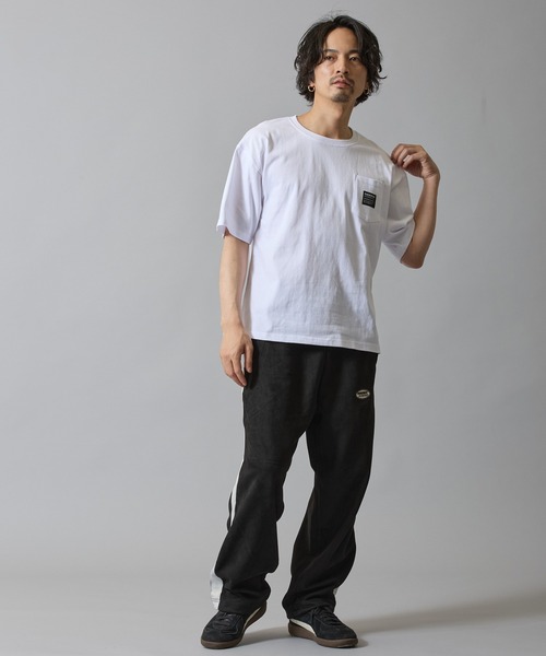 SIDEWAY STANCE（サイドウェイスタンス）の「【SIDEWAY STANCE】オーバル ワッペン ポケット 半袖T（Tシャツ/カットソー・メンズ・ブラック/ホワイト/ブラック系/ホワイト系・X-LARGE/LARGE/MEDIUM/SMALL）」の13枚目の写真