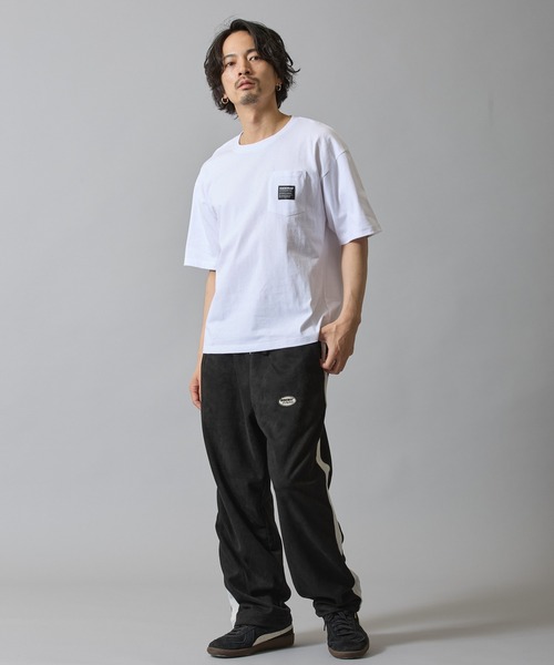 SIDEWAY STANCE（サイドウェイスタンス）の「【SIDEWAY STANCE】オーバル ワッペン ポケット 半袖T（Tシャツ/カットソー・メンズ・ブラック/ホワイト/ブラック系/ホワイト系・X-LARGE/LARGE/MEDIUM/SMALL）」の14枚目の写真