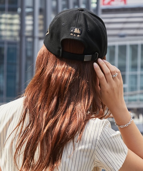 MLB Korea（エムエルビーコリア）の「MLB KOREA / エムエルビーコリア DIAMOND LOGO PATCH BALLCAP / ダイヤモンドロゴ刺繍 ベースボールキャップ（キャップ・レディース・ブラック×ホワイト/ブラック×ゴールド/ブラック×ピンク/ホワイト×ピンク・FREE）」の17枚目の写真