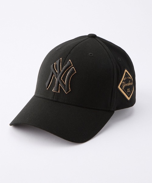 MLB Korea（エムエルビーコリア）の「MLB KOREA / エムエルビーコリア DIAMOND LOGO PATCH BALLCAP / ダイヤモンドロゴ刺繍 ベースボールキャップ（キャップ・レディース・ブラック×ホワイト/ブラック×ゴールド/ブラック×ピンク/ホワイト×ピンク・FREE）」の11枚目の写真