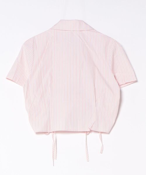 ブラウス シャツ ウエストドロスト半袖シャツ レディース Heather ブラウス シャツ 2WAYドロストブラウス（半袖） 497298