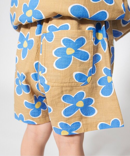 BREEZE（ブリーズ）の「【WEB限定/リンク/ジュニア対応】POP総柄ハーフパンツ（その他パンツ・キッズ・イエロー/ベージュ/ピンク/グリーン・140/130/120/110/100/90）」の2枚目の写真