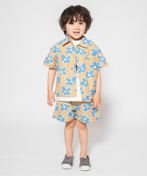 BREEZE（ブリーズ）の「【WEB限定/リンク/ジュニア対応】POP総柄ハーフパンツ（その他パンツ・キッズ・イエロー/ベージュ/ピンク/グリーン・140/130/120/110/100/90）」の22枚目の写真