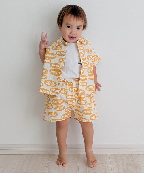 BREEZE（ブリーズ）の「【WEB限定/リンク/ジュニア対応】POP総柄ハーフパンツ（その他パンツ・キッズ・イエロー/ベージュ/ピンク/グリーン・140/130/120/110/100/90）」の18枚目の写真