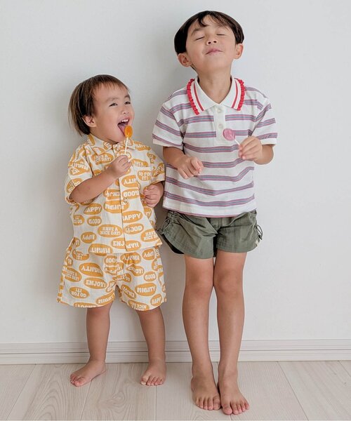 BREEZE（ブリーズ）の「【WEB限定/リンク/ジュニア対応】POP総柄ハーフパンツ（その他パンツ・キッズ・イエロー/ベージュ/ピンク/グリーン・140/130/120/110/100/90）」の20枚目の写真