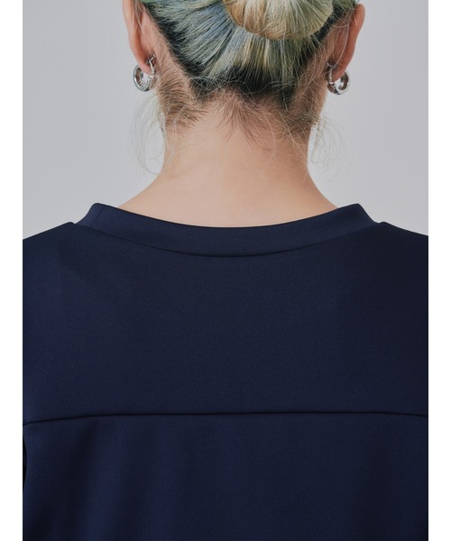 DOLLUPOOPS(ドールアップウップス)の「フロントファスナーシャツレイヤードライクトップス(シャツ/ブラウス・レディース・ダークネイビー/レッド・38)」の10枚目の写真