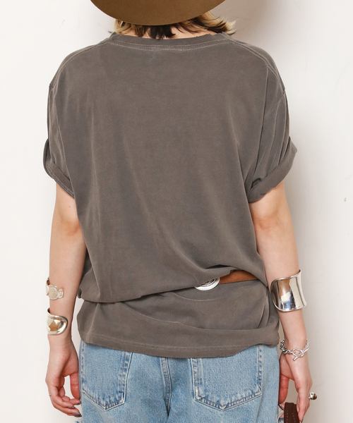 GOOD ROCK SPEED(グッドロックスピード)の「【GOOD ROCK SPEED / グッドロックスピード】別注イーグルダメージTシャツ(Tシャツ/カットソー・レディース・ブラック系その他/ブラウン・FREE)」の17枚目の写真