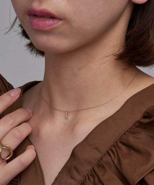 MAISON BREEZE(メゾンブリーズ)の「【MAISON BREEZE】ネックレス ニッケルフリー ストーン プチペンダント OSWY(ネックレス・レディース・シルバー/ゴールド/ピンク・FREE)」の2枚目の写真