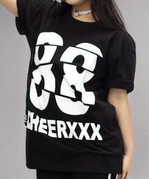 ロゴカットデザインプリントBIGTEE