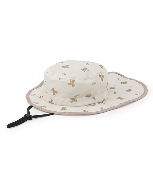 petit main(プティマイン)の「水陸両用メッシュハット(ハット・キッズ・アイボリー/サックスブルー/ピンク・52cm/50cm/54cm)」の1枚目の写真