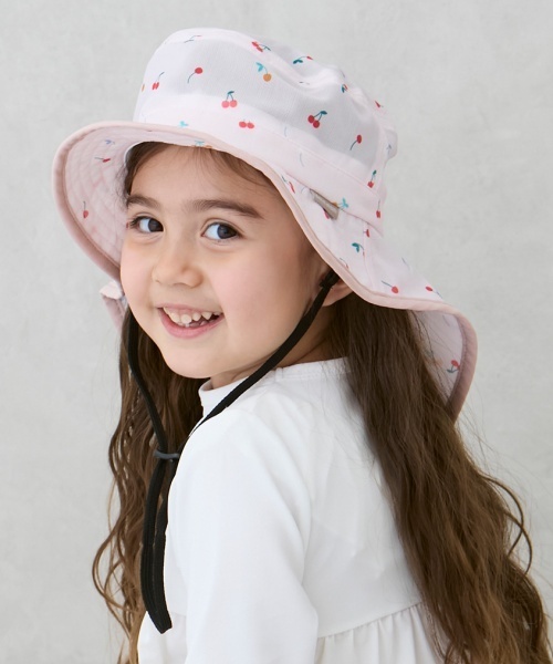 petit main(プティマイン)の「水陸両用メッシュハット(ハット・キッズ・アイボリー/サックスブルー/ピンク・52cm/50cm/54cm)」の4枚目の写真