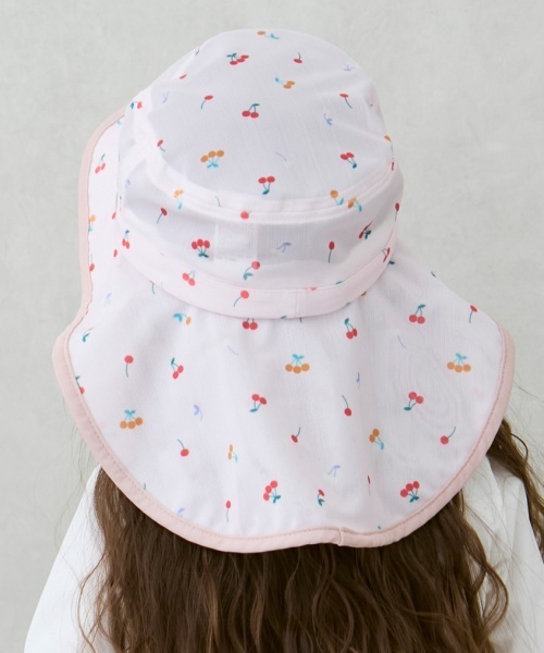 petit main(プティマイン)の「水陸両用メッシュハット(ハット・キッズ・アイボリー/サックスブルー/ピンク・52cm/50cm/54cm)」の5枚目の写真