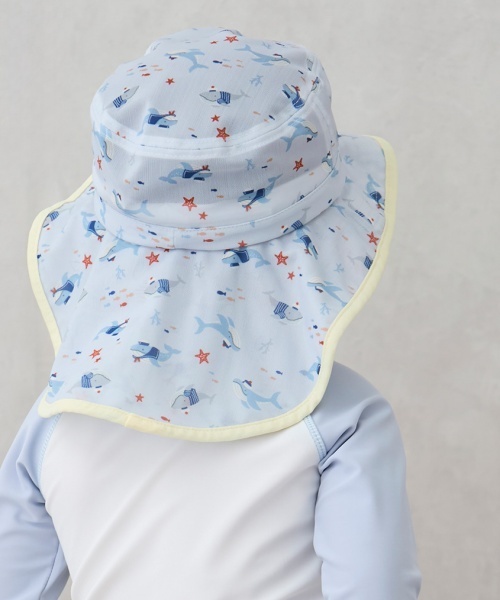 petit main(プティマイン)の「水陸両用メッシュハット(ハット・キッズ・アイボリー/サックスブルー/ピンク・52cm/50cm/54cm)」の8枚目の写真