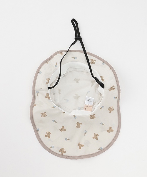 petit main(プティマイン)の「水陸両用メッシュハット(ハット・キッズ・アイボリー/サックスブルー/ピンク・52cm/50cm/54cm)」の21枚目の写真