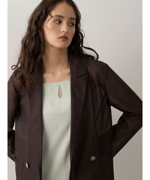 メッシュダブルテーラージャケット 秋服（テーラードジャケット