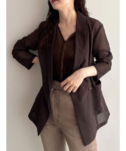 メッシュダブルテーラージャケット 秋服（テーラードジャケット