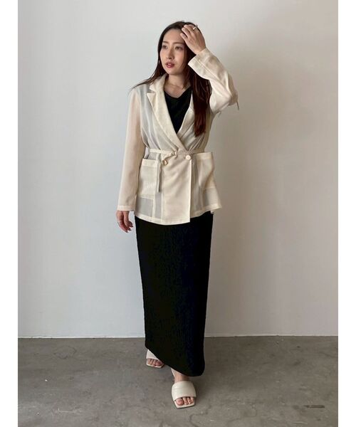 メッシュダブルテーラージャケット 秋服（テーラードジャケット