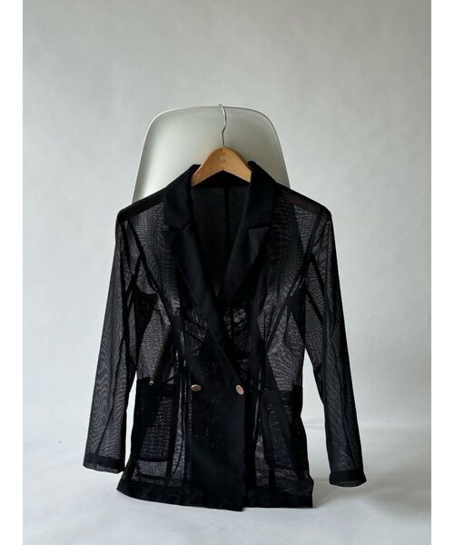 ラグナムーン メッシュダブルテーラード ラグナムーン LAGUNAMOON メッシュダブルテーラージャケット