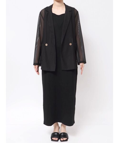 ラグナムーン メッシュダブルテーラード ラグナムーン LAGUNAMOON メッシュダブルテーラージャケット