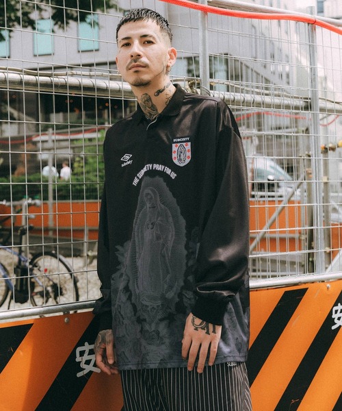 Subciety（サブサエティ）の「Soccer game shirt（Tシャツ/カットソー・メンズ・レッド/ホワイト/ブラック・MEDIUM/SMALL/X-LARGE/LARGE）」の9枚目の写真