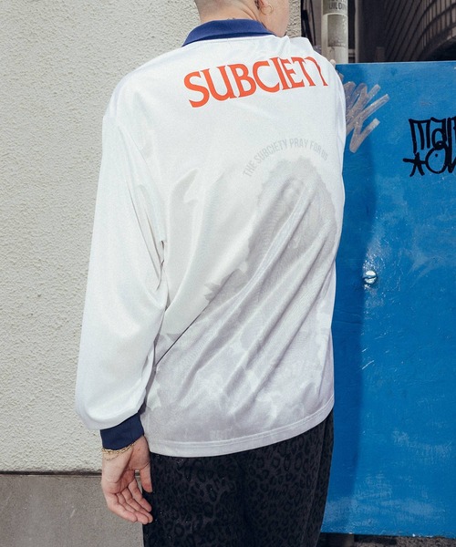 Subciety（サブサエティ）の「Soccer game shirt（Tシャツ/カットソー・メンズ・レッド/ホワイト/ブラック・MEDIUM/SMALL/X-LARGE/LARGE）」の17枚目の写真