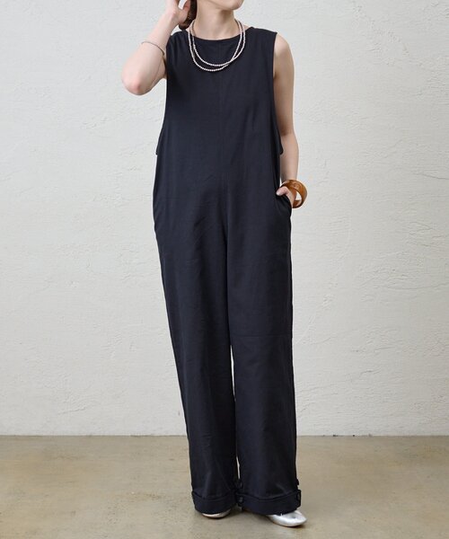 SHENERY（シーナリー）の「《2WAY仕様》ノースリーブオールインワン（サロペット/オーバーオール・レディース・ベージュ/ブラック・36/38）」の2枚目の写真