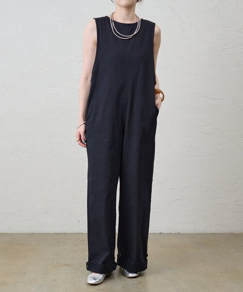 SHENERY（シーナリー）の「《2WAY仕様》ノースリーブオールインワン（サロペット/オーバーオール・レディース・ベージュ/ブラック・36/38）」の3枚目の写真