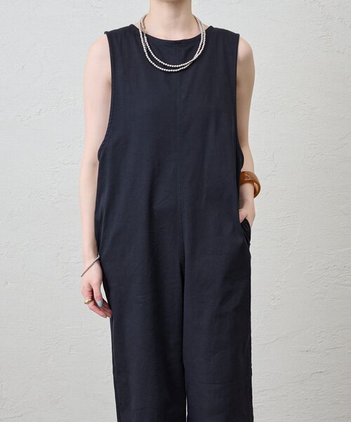 SHENERY（シーナリー）の「《2WAY仕様》ノースリーブオールインワン（サロペット/オーバーオール・レディース・ベージュ/ブラック・36/38）」の12枚目の写真