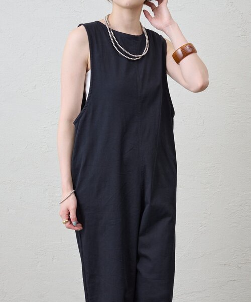 SHENERY（シーナリー）の「《2WAY仕様》ノースリーブオールインワン（サロペット/オーバーオール・レディース・ベージュ/ブラック・36/38）」の14枚目の写真