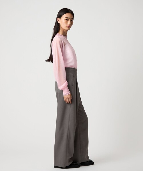 EMMEL REFINES(エメルリファインズ)の「<EMMEL REFINES>EM センタープレス ウエストタチキリ パンツ(スラックス・レディース・ネイビー/グレー・M/S)」の8枚目の写真