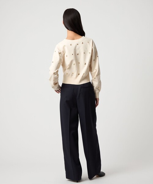 EMMEL REFINES(エメルリファインズ)の「<EMMEL REFINES>EM センタープレス ウエストタチキリ パンツ(スラックス・レディース・ネイビー/グレー・M/S)」の11枚目の写真