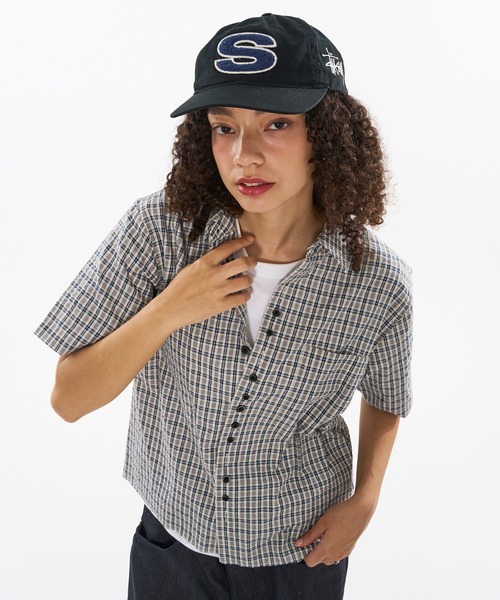 WISH FOR EVER（ウィッシュフォーエバー）の「FAKE BOTTON SEERSUCKER SHORT SHIRT/ フェイクボタンシアサッカーショートシャツ（シャツ/ブラウス・メンズ・レッド/カーキ/ライトブルー・SMALL/MEDIUM/LARGE）」の11枚目の写真