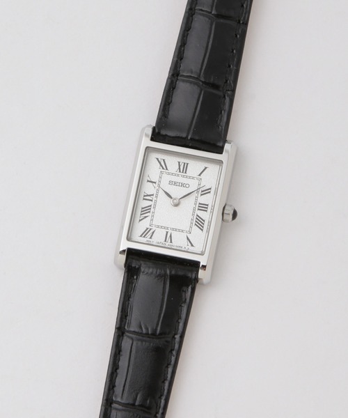 よ*し様 SEIKO クォーツ スクエア ブラック SEIKO/セイコー コラボレーション スクエア ブラック（アナログ腕時計