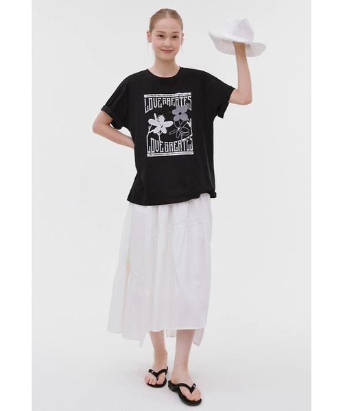 美品✨近年モデル✨フォーティーファイブアール Tシャツ ロゴプリント 45R（フォーティファイブアール）の「トリコロゴプリントの45色