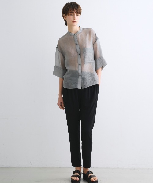 three dots（スリードッツ）の「ツータックパンツ（その他パンツ・レディース・ボルドー/ネイビー/ベージュ系その他・X-SMALL/MEDIUM/SMALL）」の5枚目の写真