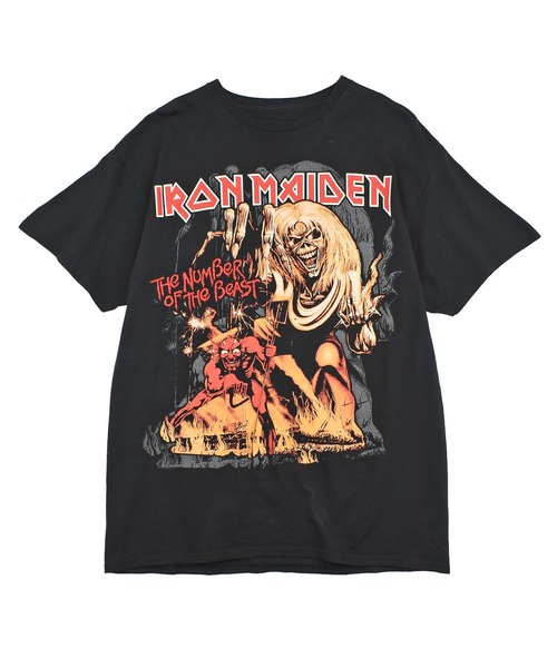 VINTAGE(ヴィンテージ)の「【USED】IRON MAIDEN “The Number of the Beast” バンド Tシャツ(Tシャツ/カットソー・メンズ・ブラック・LARGE)」の1枚目の写真